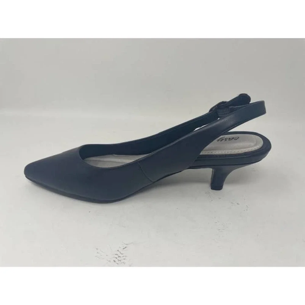 Easy Street Women's Faye Pump, Navy, Size 7 M